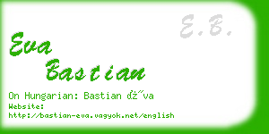 eva bastian business card